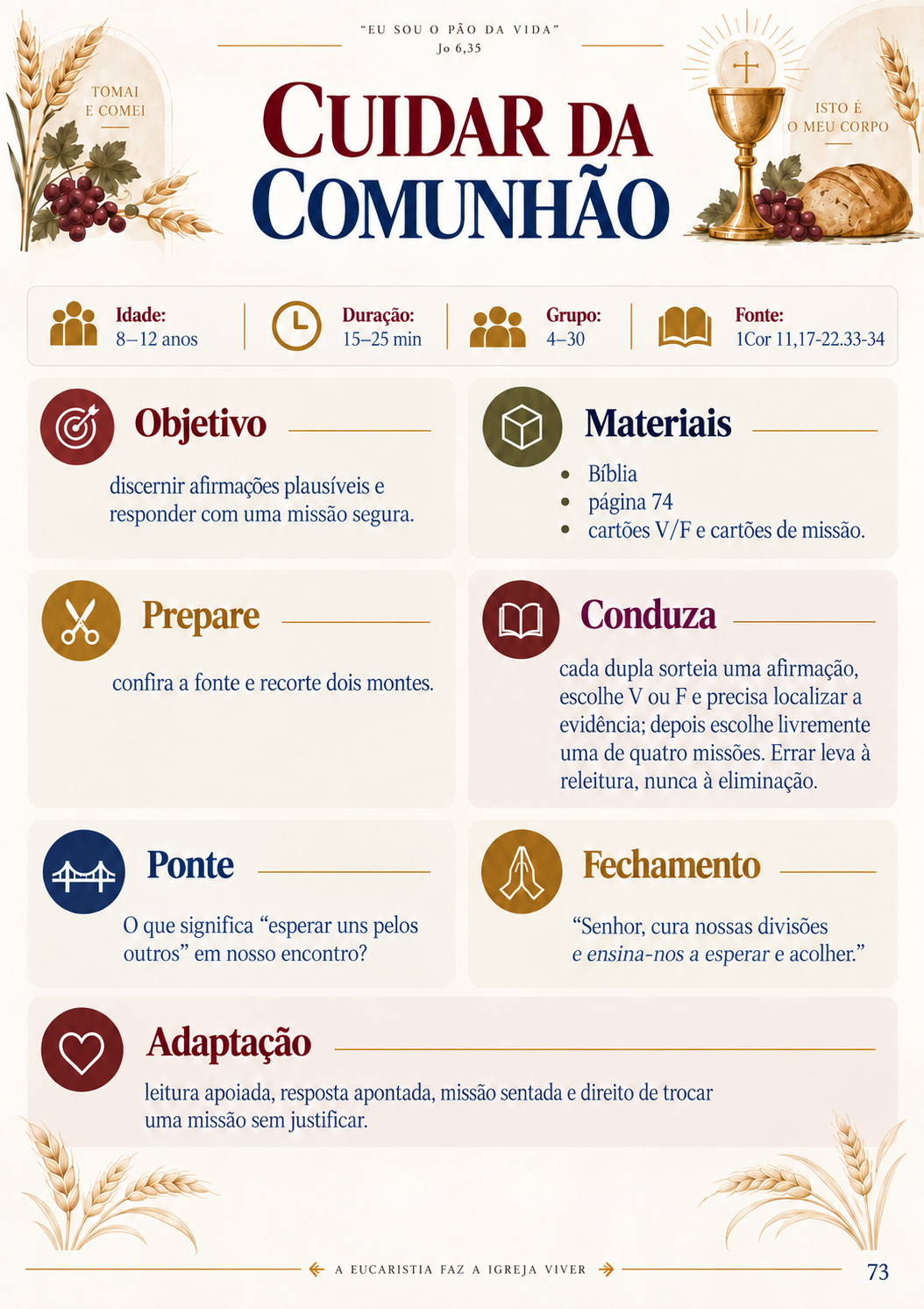 Cuidar da Comunhão